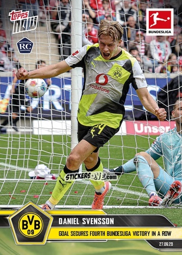 Figurina Daniel Svensson - Now Bundesliga German 2025-2026 n. 34 - Topps