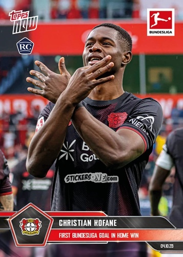 Cromo Christian Kofane - Now Bundesliga German 2025-2026 n. 38 - Topps