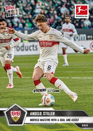Cromo Angelo Stiller - Now Bundesliga German 2025-2026 n. 45 - Topps