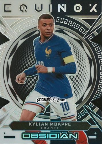 Sticker Kylian Mbappe - Obsidian Soccer 2023-2024 n. EQ15 - Panini