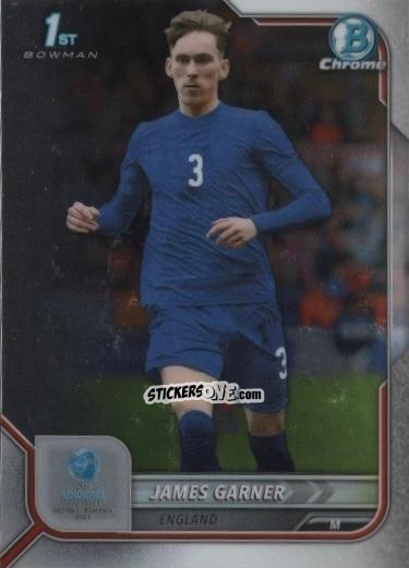 Figurina James Garner - Bowman Chrome Road To Uefa U21 Euros 2022 n. 4 - Topps