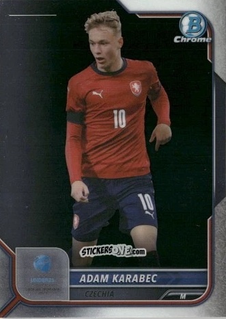 Cromo Adam Karabec - Bowman Chrome Road To Uefa U21 Euros 2022 n. 8 - Topps