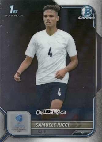 Sticker Samuele Ricci - Bowman Chrome Road To Uefa U21 Euros 2022 n. 14 - Topps