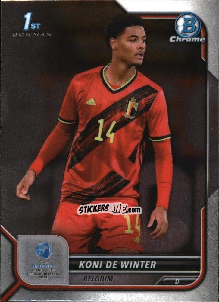 Figurina Koni de Winter - Bowman Chrome Road To Uefa U21 Euros 2022 n. 15 - Topps