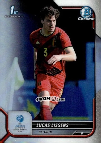 Cromo Lucas Lissens - Bowman Chrome Road To Uefa U21 Euros 2022 n. 19 - Topps