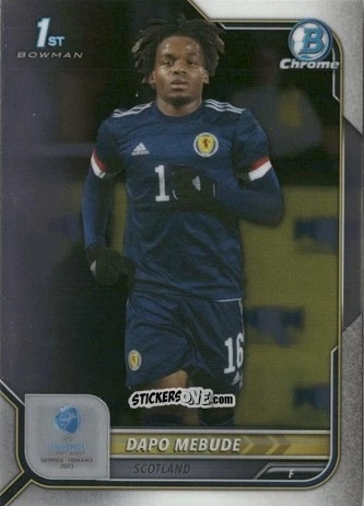 Sticker Dapo Mebude - Bowman Chrome Road To Uefa U21 Euros 2022 n. 23 - Topps