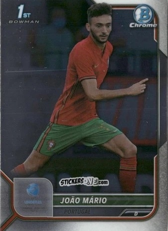 Cromo Joao Mario - Bowman Chrome Road To Uefa U21 Euros 2022 n. 24 - Topps