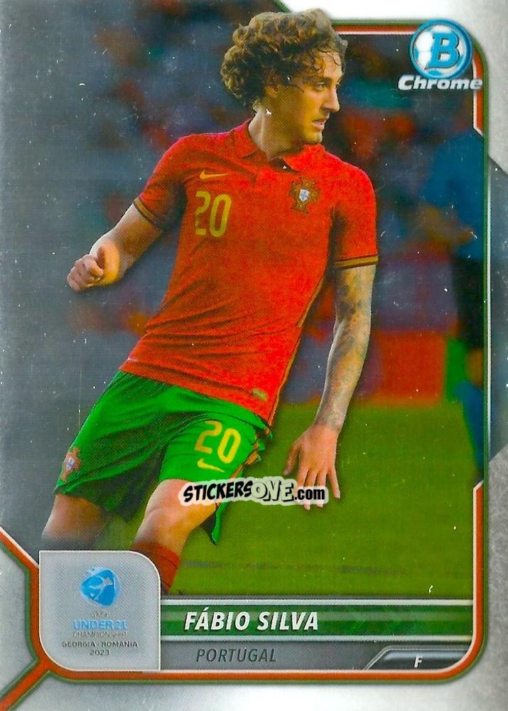 Figurina Fabio Silva - Bowman Chrome Road To Uefa U21 Euros 2022 n. 39 - Topps