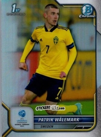 Sticker Patrik Walemark - Bowman Chrome Road To Uefa U21 Euros 2022 n. 58 - Topps