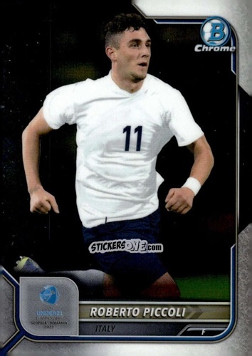 Cromo Roberto Piccoli - Bowman Chrome Road To Uefa U21 Euros 2022 n. 62 - Topps