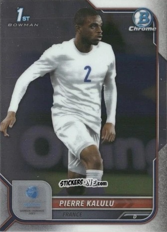Sticker Pierre Kalulu - Bowman Chrome Road To Uefa U21 Euros 2022 n. 66 - Topps