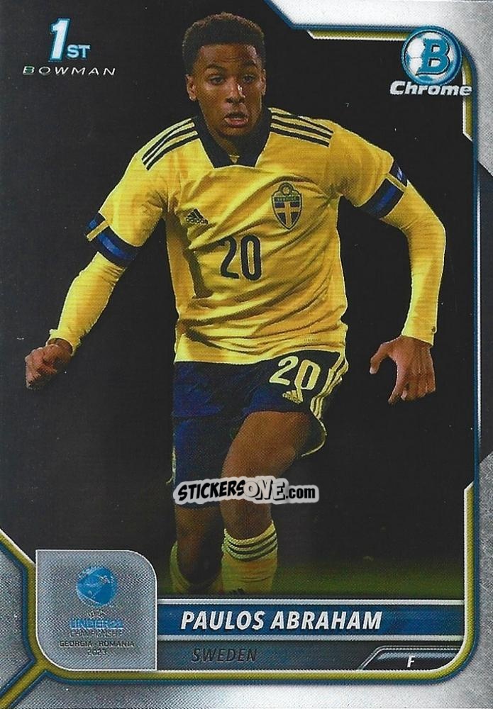 Sticker Paulos Abraham - Bowman Chrome Road To Uefa U21 Euros 2022 n. 67 - Topps