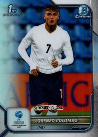 Figurina Lorenzo Colombo - Bowman Chrome Road To Uefa U21 Euros 2022 n. 75 - Topps