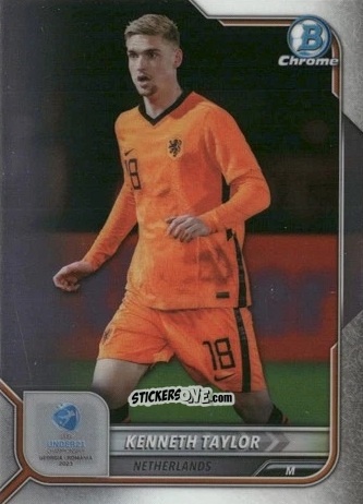 Figurina Kenneth Taylor - Bowman Chrome Road To Uefa U21 Euros 2022 n. 77 - Topps