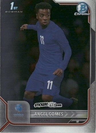 Cromo Angel Gomes - Bowman Chrome Road To Uefa U21 Euros 2022 n. 80 - Topps