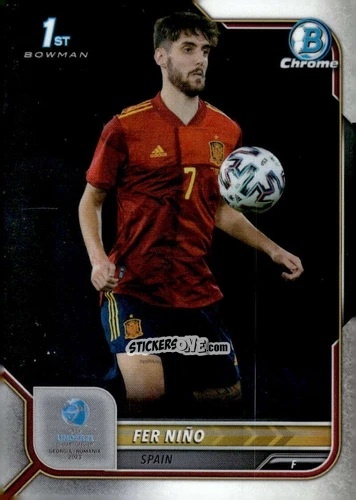 Figurina Fer Nino - Bowman Chrome Road To Uefa U21 Euros 2022 n. 84 - Topps