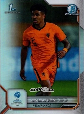 Figurina Ian Maatsen - Bowman Chrome Road To Uefa U21 Euros 2022 n. 85 - Topps