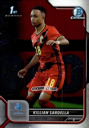 Cromo Killian Sardella - Bowman Chrome Road To Uefa U21 Euros 2022 n. 91 - Topps