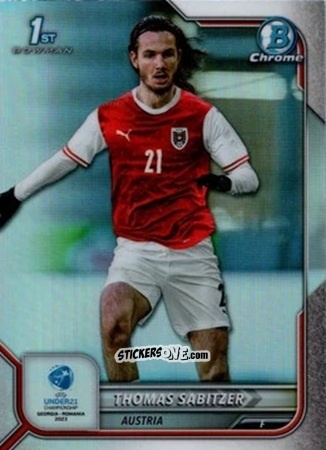 Sticker Thomas Sabitzer - Bowman Chrome Road To Uefa U21 Euros 2022 n. 99 - Topps