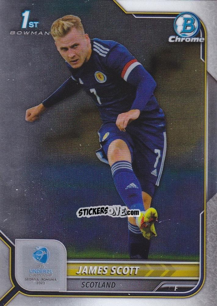 Sticker James Scott - Bowman Chrome Road To Uefa U21 Euros 2022 n. 105 - Topps