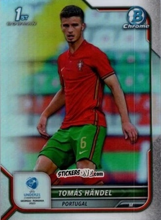 Figurina Tomas Handel - Bowman Chrome Road To Uefa U21 Euros 2022 n. 110 - Topps