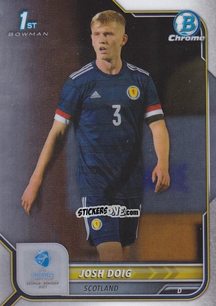 Sticker Josh Doig - Bowman Chrome Road To Uefa U21 Euros 2022 n. 112 - Topps