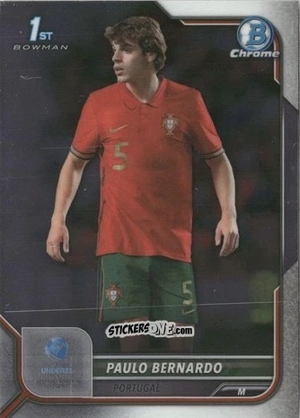Sticker Paulo Bernardo - Bowman Chrome Road To Uefa U21 Euros 2022 n. 115 - Topps