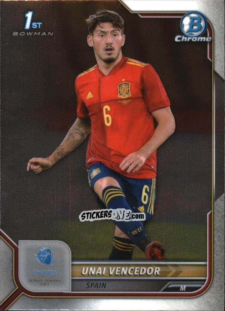 Cromo Unai Vencedor - Bowman Chrome Road To Uefa U21 Euros 2022 n. 118 - Topps