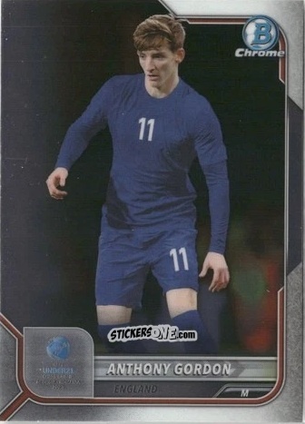 Sticker Anthony Gordon - Bowman Chrome Road To Uefa U21 Euros 2022 n. 120 - Topps