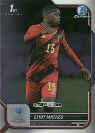 Cromo Eliot Matazo - Bowman Chrome Road To Uefa U21 Euros 2022 n. 129 - Topps