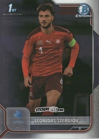 Cromo Leonidas Stergiou - Bowman Chrome Road To Uefa U21 Euros 2022 n. 133 - Topps