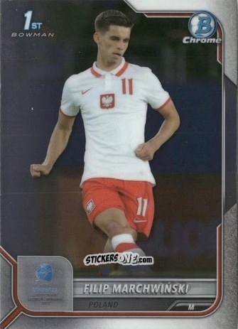 Sticker Filip Marchwinski - Bowman Chrome Road To Uefa U21 Euros 2022 n. 135 - Topps