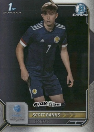 Cromo Scott Banks - Bowman Chrome Road To Uefa U21 Euros 2022 n. 143 - Topps