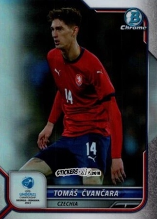 Sticker Tomas Cvancara - Bowman Chrome Road To Uefa U21 Euros 2022 n. 145 - Topps