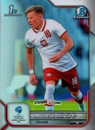 Sticker Mateusz Bogusz - Bowman Chrome Road To Uefa U21 Euros 2022 n. 147 - Topps