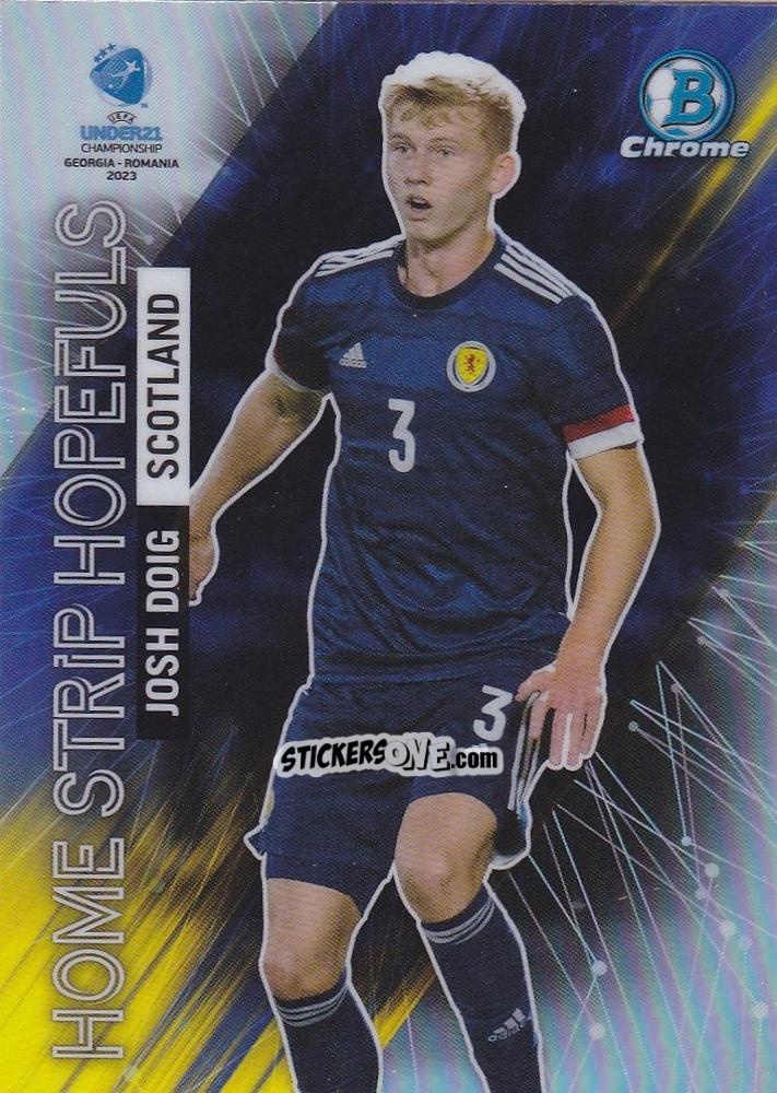 Sticker Josh Doig - Bowman Chrome Road To Uefa U21 Euros 2022 n. HS-1 - Topps