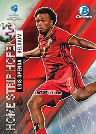 Sticker Lois Openda - Bowman Chrome Road To Uefa U21 Euros 2022 n. HS-4 - Topps