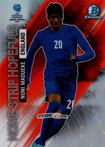 Sticker Noni Madueke - Bowman Chrome Road To Uefa U21 Euros 2022 n. HS-5 - Topps