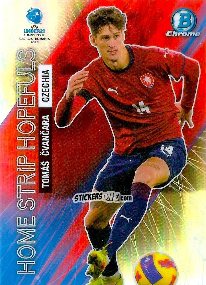 Sticker Tomas Cvancara - Bowman Chrome Road To Uefa U21 Euros 2022 n. HS-19 - Topps