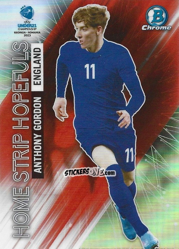 Sticker Anthony Gordon - Bowman Chrome Road To Uefa U21 Euros 2022 n. HS-20 - Topps