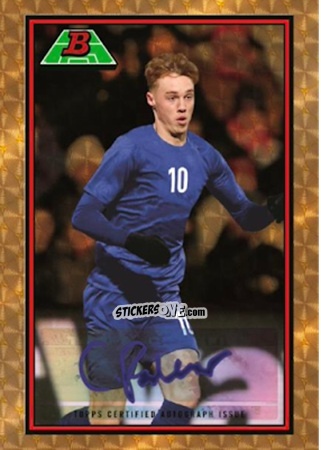 Figurina Cole Palmer - Bowman Chrome Road To Uefa U21 Euros 2022 n. CA-CP - Topps
