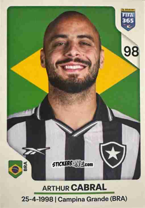 Figurina Arthur Cabral - Fifa 365 2026 n. 62 - Panini