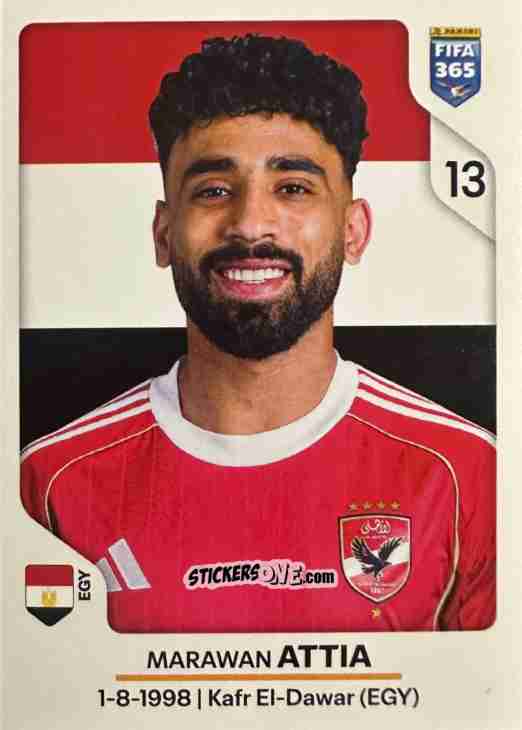 Sticker Marawan Attia - Fifa 365 2026 n. 72 - Panini