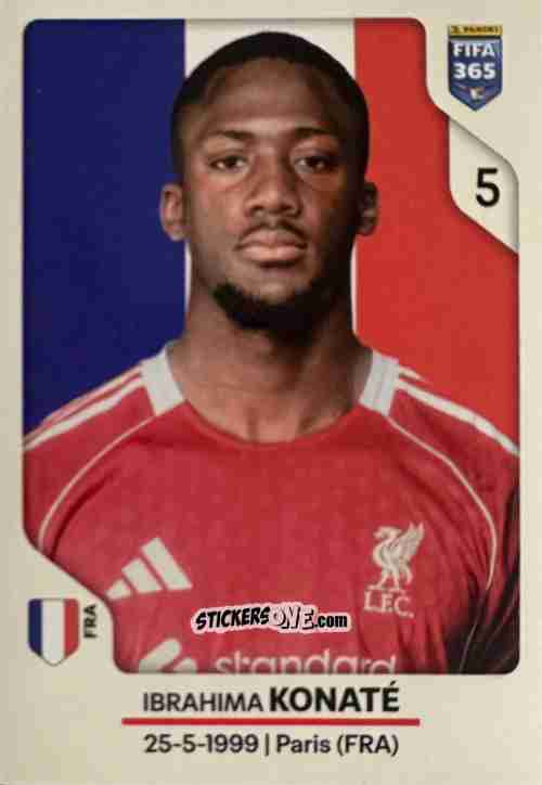Sticker Ibrahima Konaté - Fifa 365 2026 n. 83 - Panini