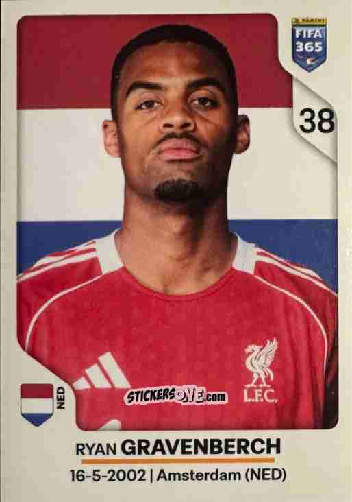 Figurina Ryan Gravenberch - Fifa 365 2026 n. 87 - Panini