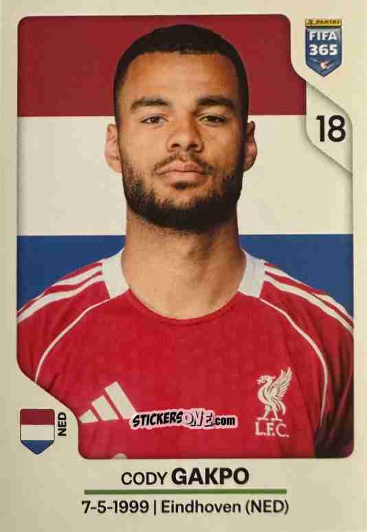 Cromo Cody Gakpo - Fifa 365 2026 n. 96 - Panini