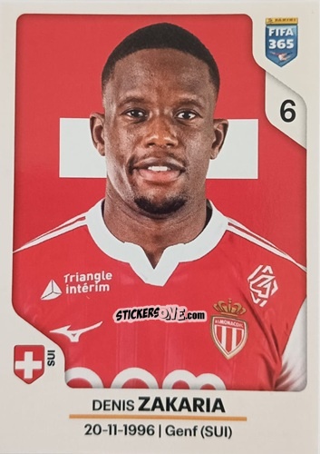 Sticker Denis Zakaria - Fifa 365 2026 n. 107 - Panini