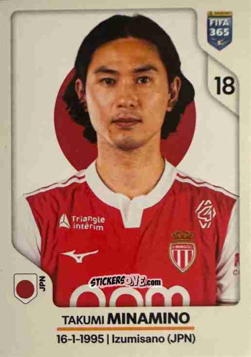 Figurina Takumi Minamino - Fifa 365 2026 n. 113 - Panini