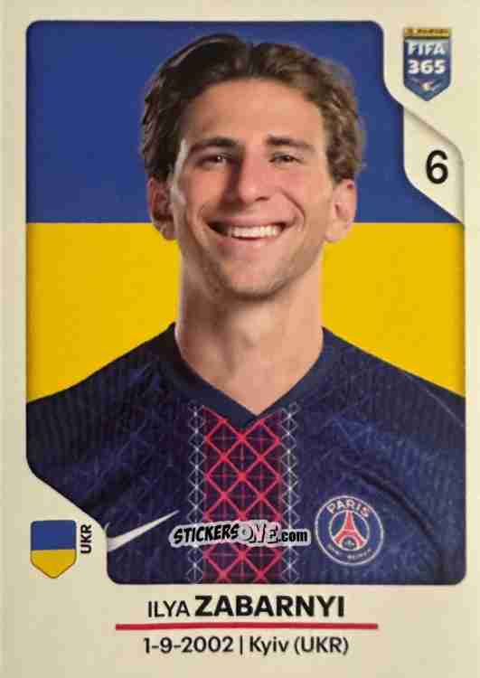 Figurina Illia Zabarnyi - Fifa 365 2026 n. 156 - Panini