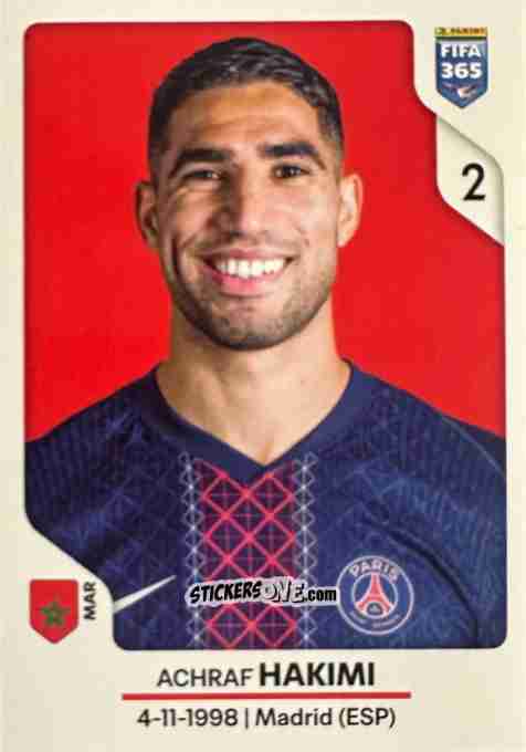 Figurina Achraf Hakimi - Fifa 365 2026 n. 157 - Panini